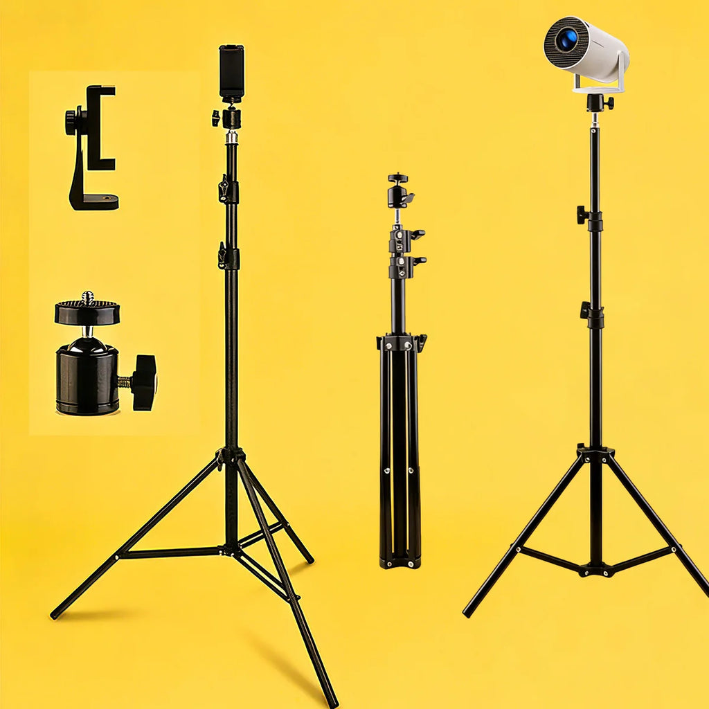 Universal Projector Tripod Stand 110Cm 160Cm Photography Bracket for Hy300Pro HY320 Mini Projector Stand Mount with 1/4 Screw
