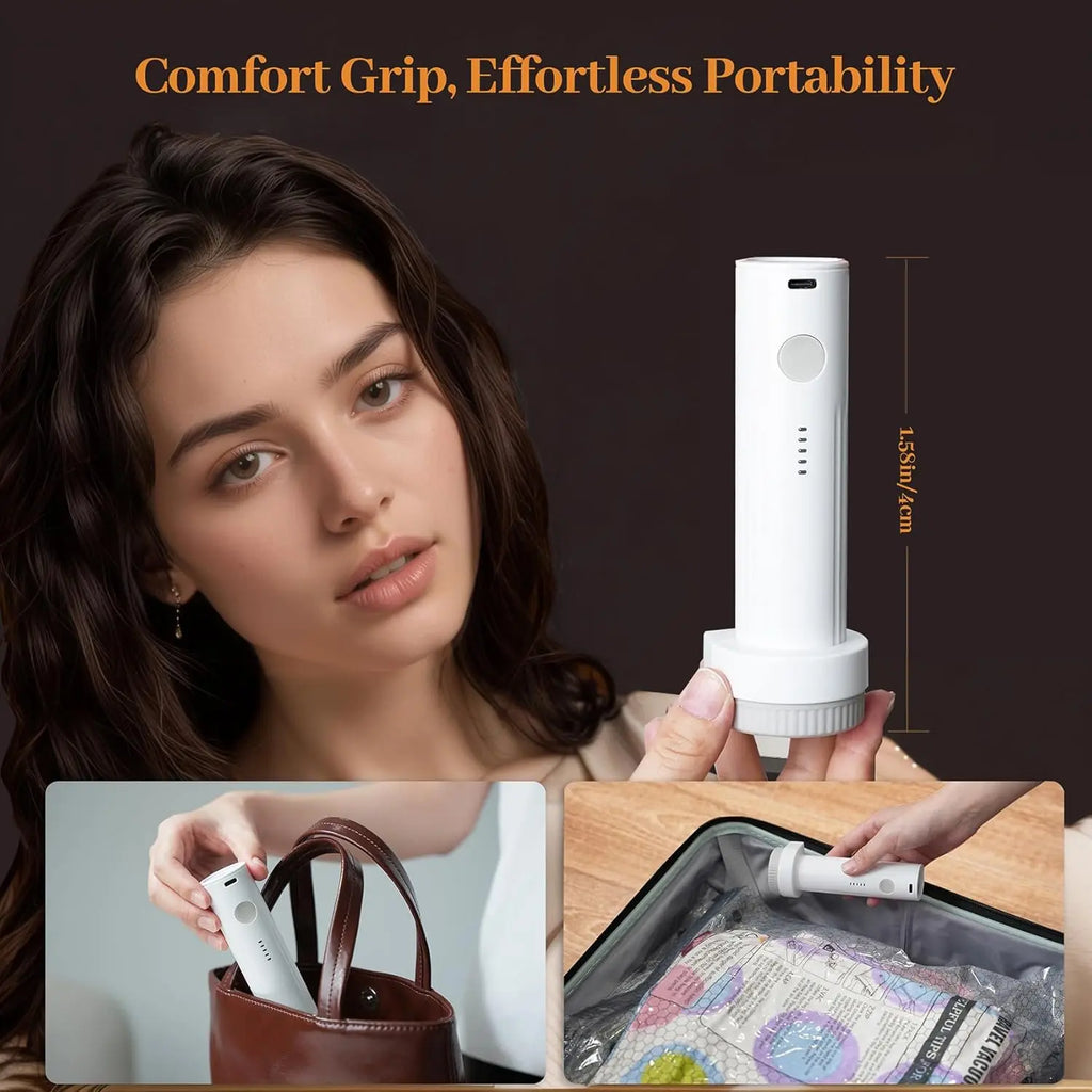 Mother'S Day Gifts [2026 Upgraded] Cordless Travel Vacuum Bag Set with USB-15/9 Pack Vacuum Compression Storage Bags,Savers for Clothing & Travel Essentials. Zipper Pouches, Outdoor Packing System, Hand Organizer, Christmas Variety Pack